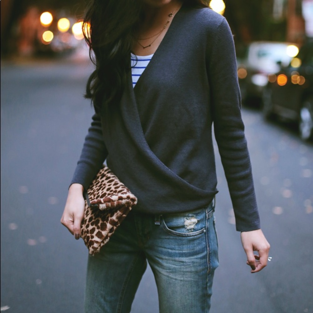 Red Nic+Zoe 4-way Knotted Cardigan